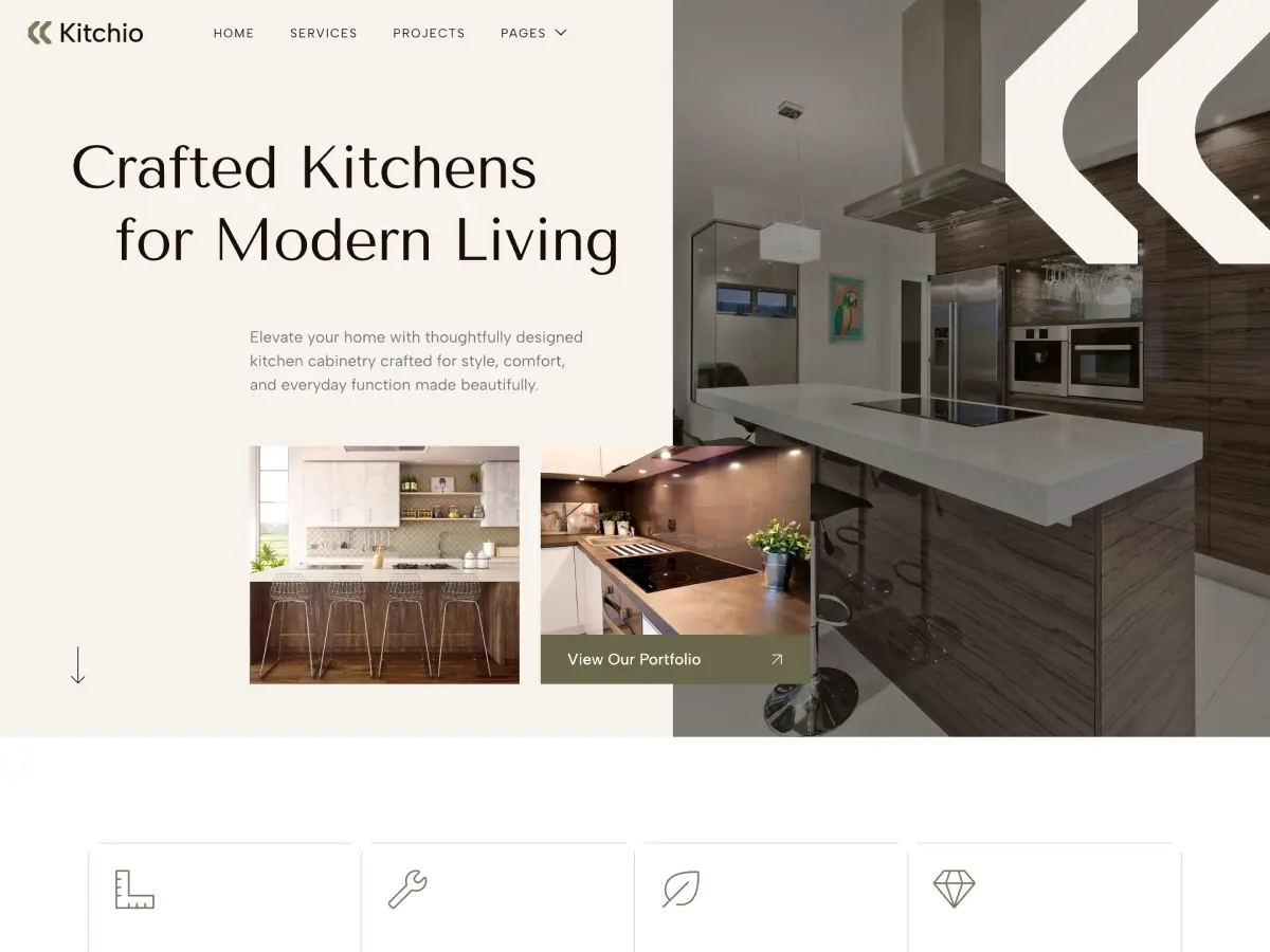 Home and lifestyle website template